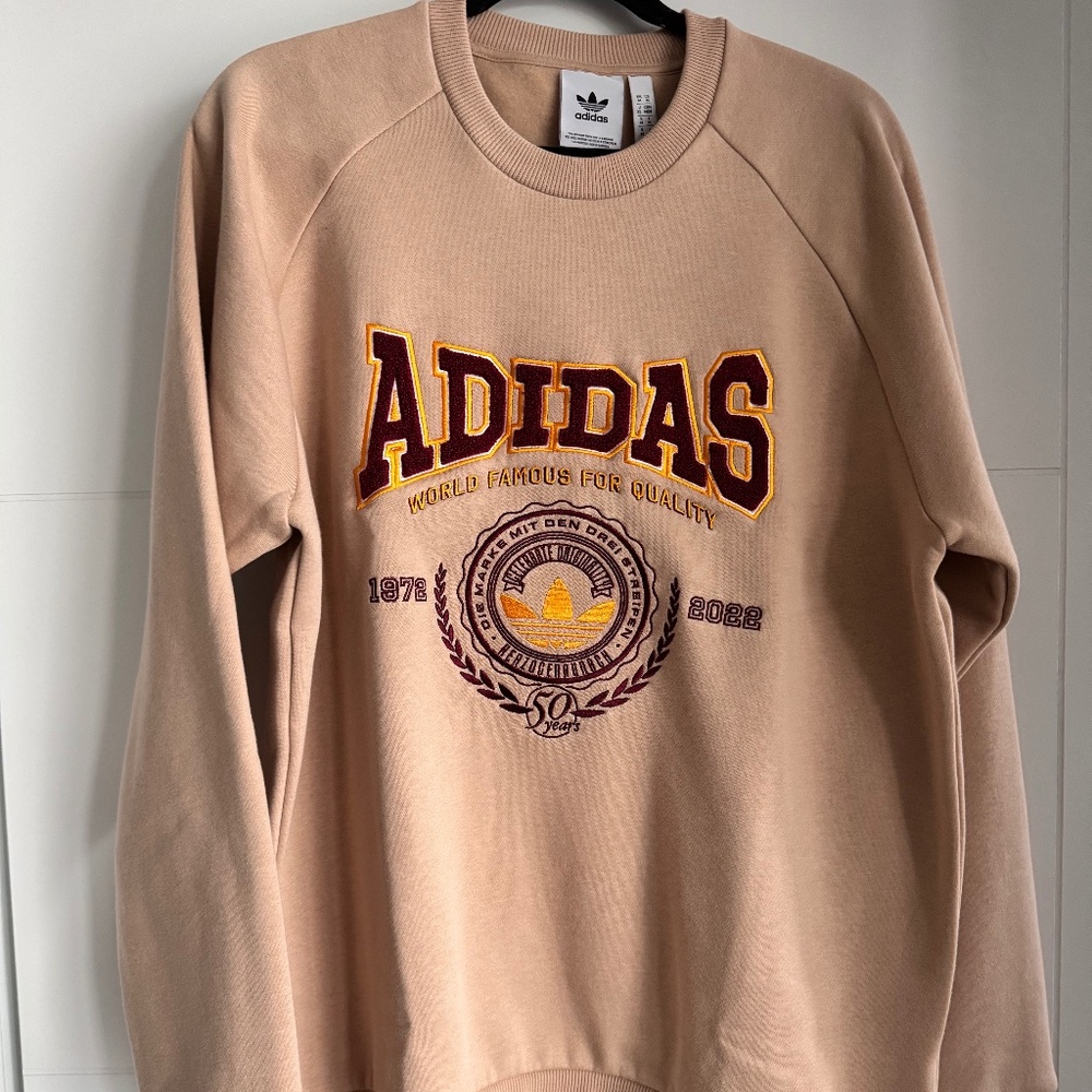 Adidas Beige Men's Sweater
